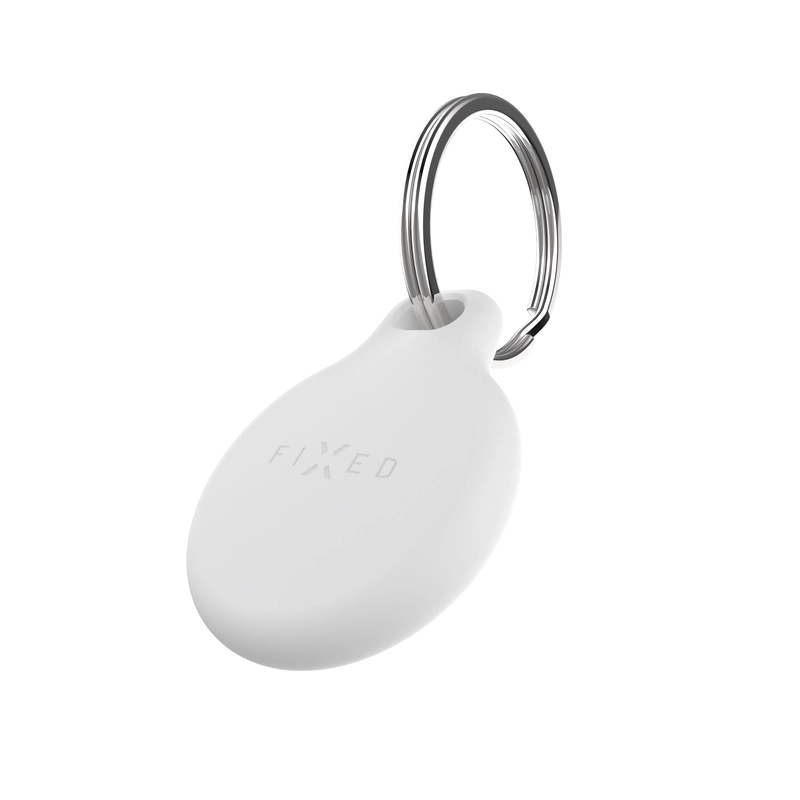 FIXED Silky Apple AirTag Nyckelring Fodral vit - 8016743
