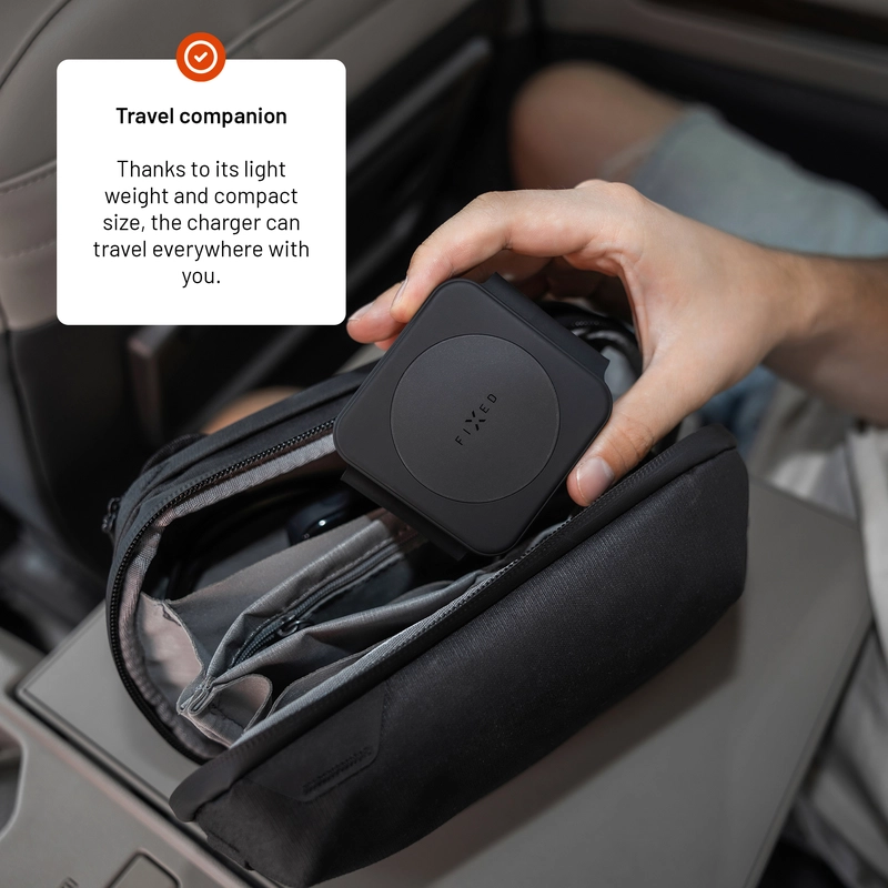 FIXED Flex Samsung 3i1 vikbar trådlös laddare Svart - 8016793