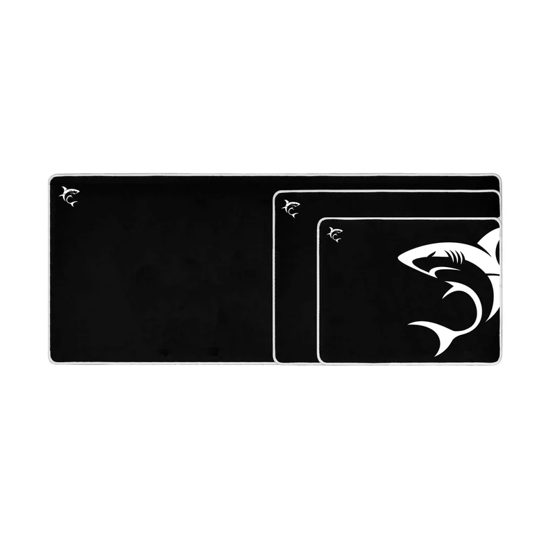 White Shark SHARK M Spelmusmatta 320x250mm Svart/Vit - 2053975