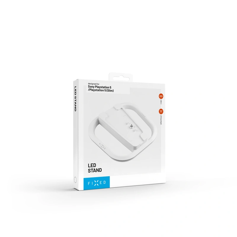 Fixed LED multiljus Stativ för PS5/PS5 Slim Vit - 8017008