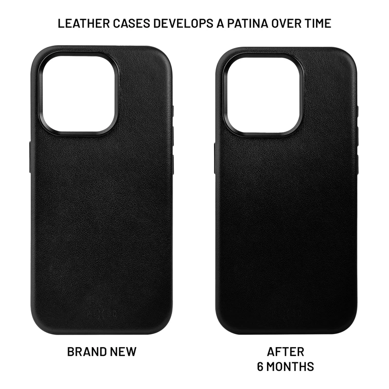 FIXED MagLeather skyddsskal iPhone 16 Pro Max Svart - 8017213