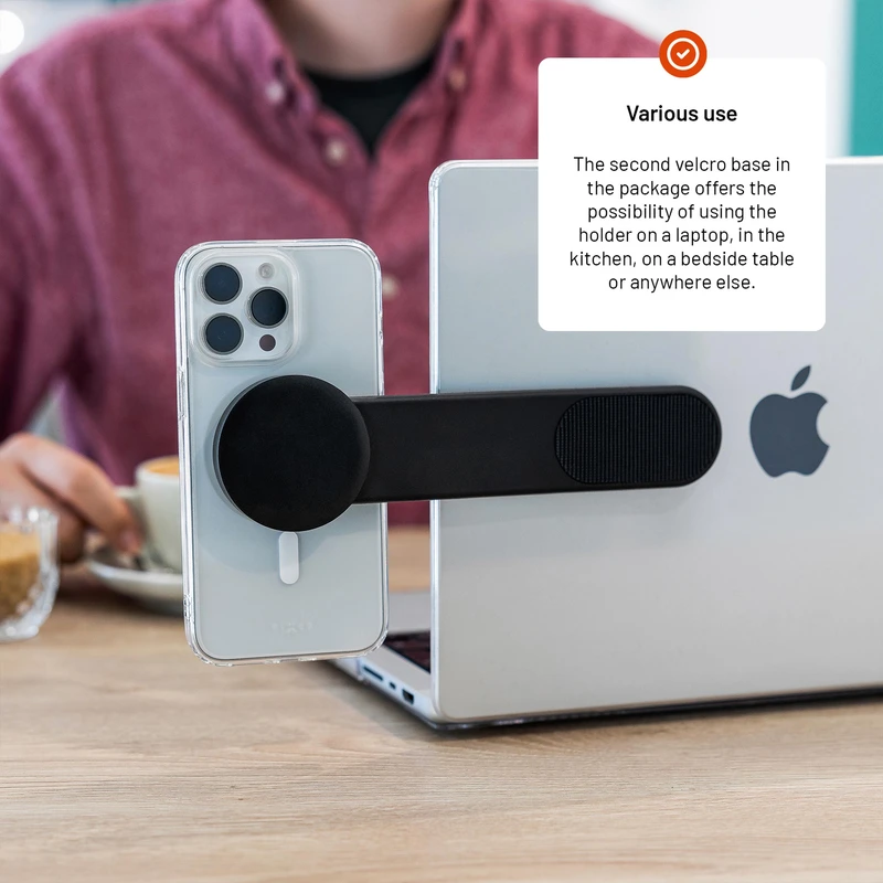 FIXED MagFloppy Telefonhållare för Dashboard Svart - 8017285