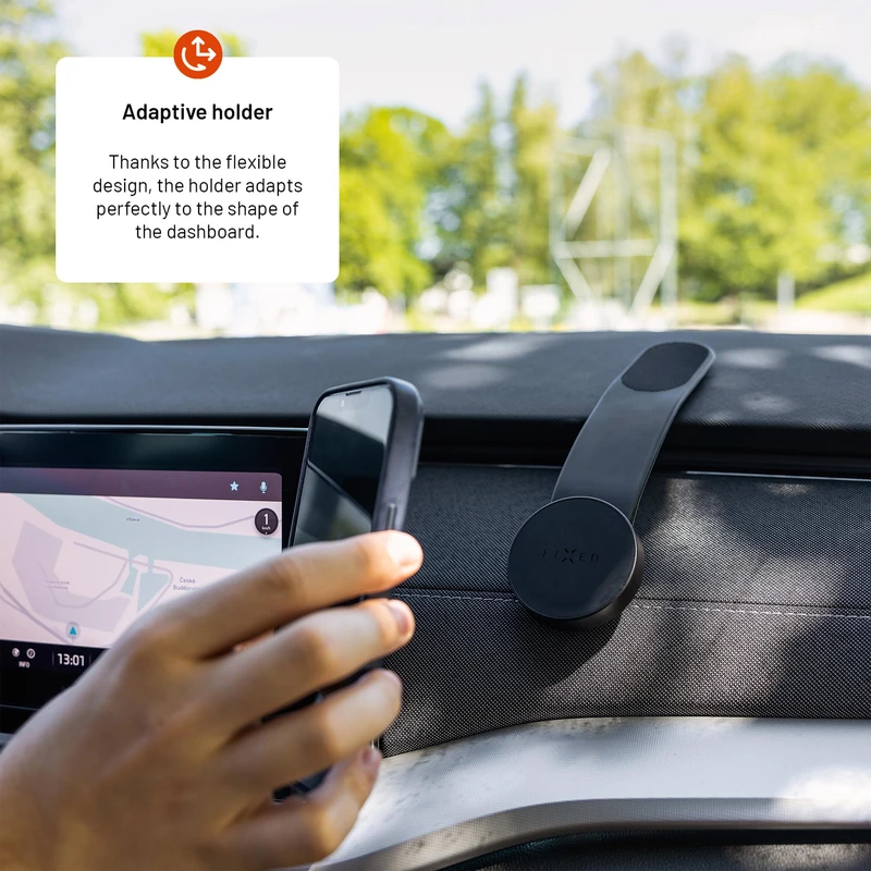 FIXED MagFloppy Telefonhållare för Dashboard Svart - 8017285