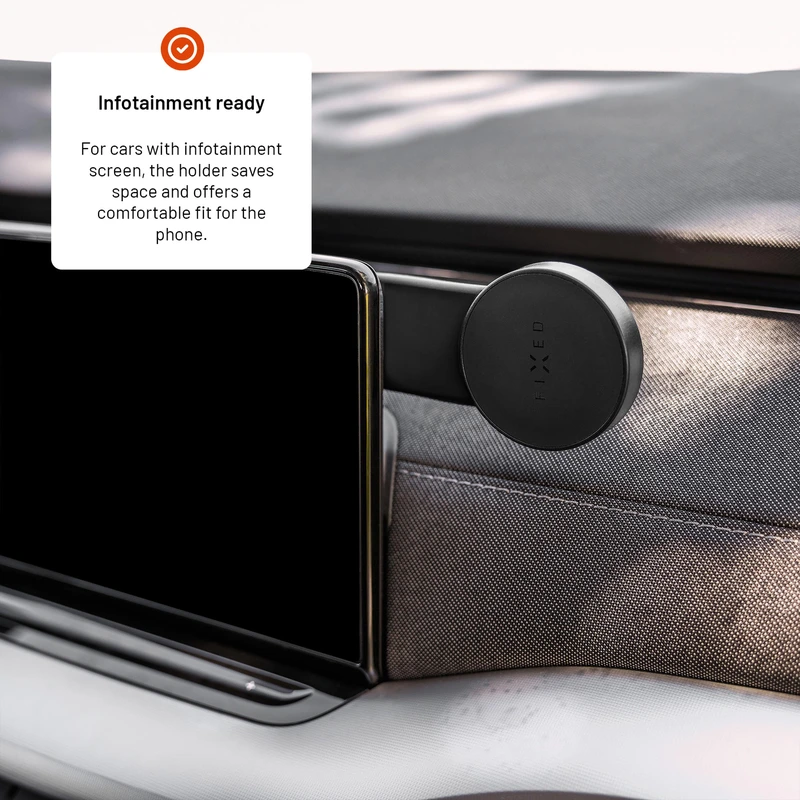 FIXED MagFloppy Telefonhållare för Dashboard Svart - 8017285