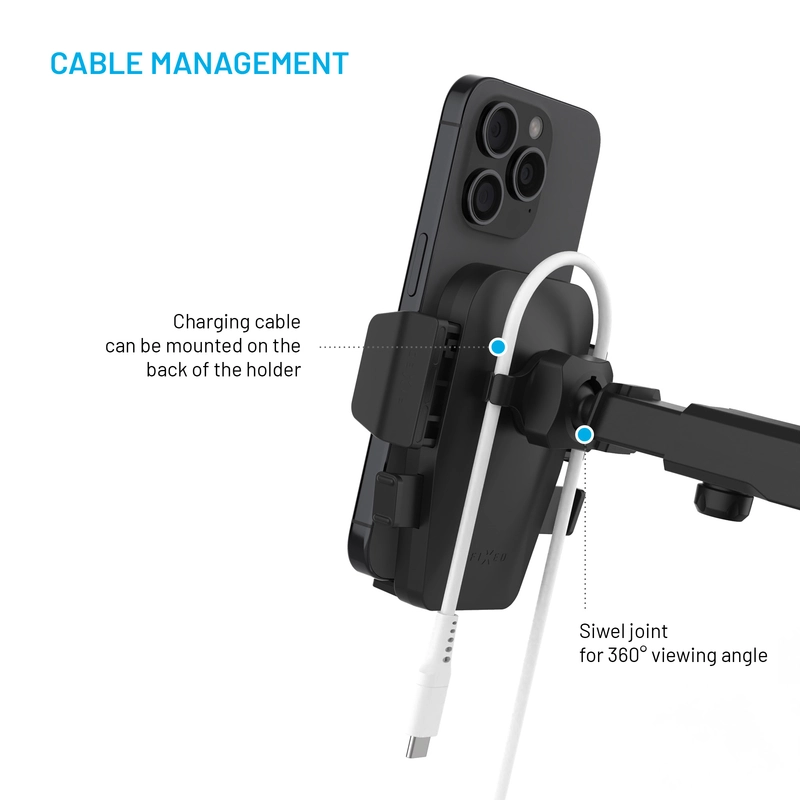 FIXED Iconiq XXL Telefonhållare Vindruta/Dashboard Svart - 8017366