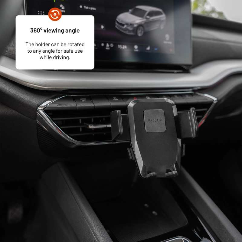 FIXED Iconiq Mobilfäste för ventilationsgaller Svart - 8017371