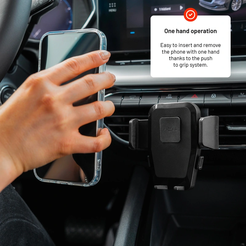 FIXED Iconiq Mobilfäste för ventilationsgaller Svart - 8017371