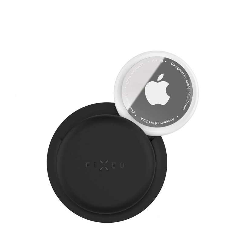 FIXED Silikondekal fodral för Apple AirTag Svart - 8017549