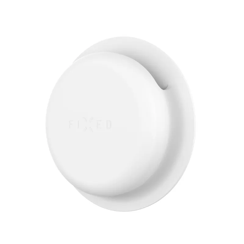 FIXED Silikondekal fodral för Apple AirTag Vit - 8017550