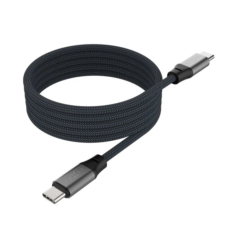 FIXED MAGNETIC 240W USB-C/C trasselfri kabel 2m Svart - 8017610