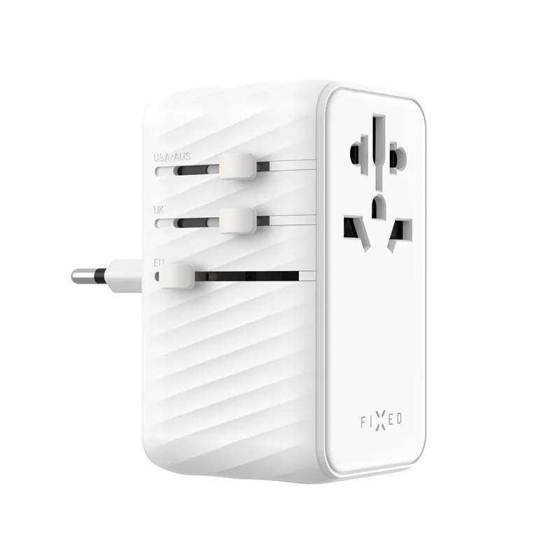 FIXED Reseadapter/laddare USB-C/-A 85W EU/UK/USA/AUS - 8017695
