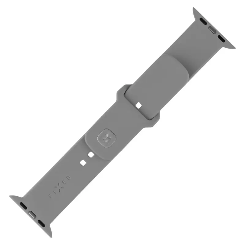 FIXED Sportig silikonrem SET för Apple Watch 42/44/45/46mm Ljusgrå - 8017700