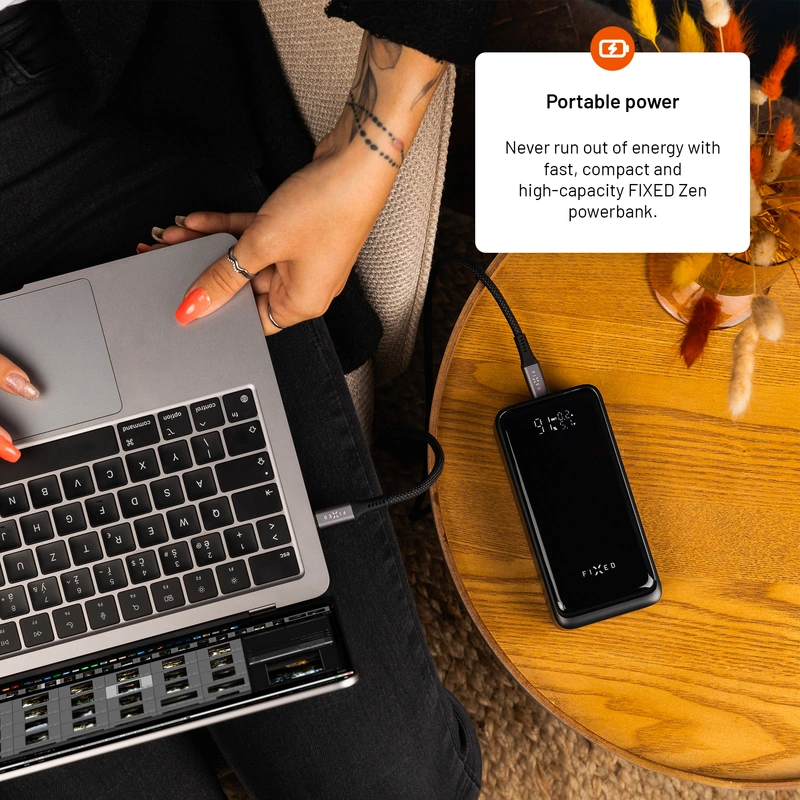 FIXED Zen2 30 Plus USB-C 65W Power Bank 30.000 mAh Svart - 8017799