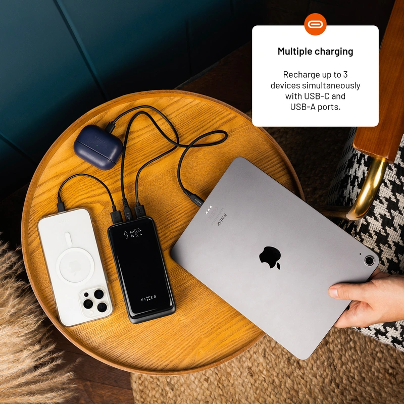 FIXED Zen2 30 Plus USB-C 65W Power Bank 30.000 mAh Svart - 8017799