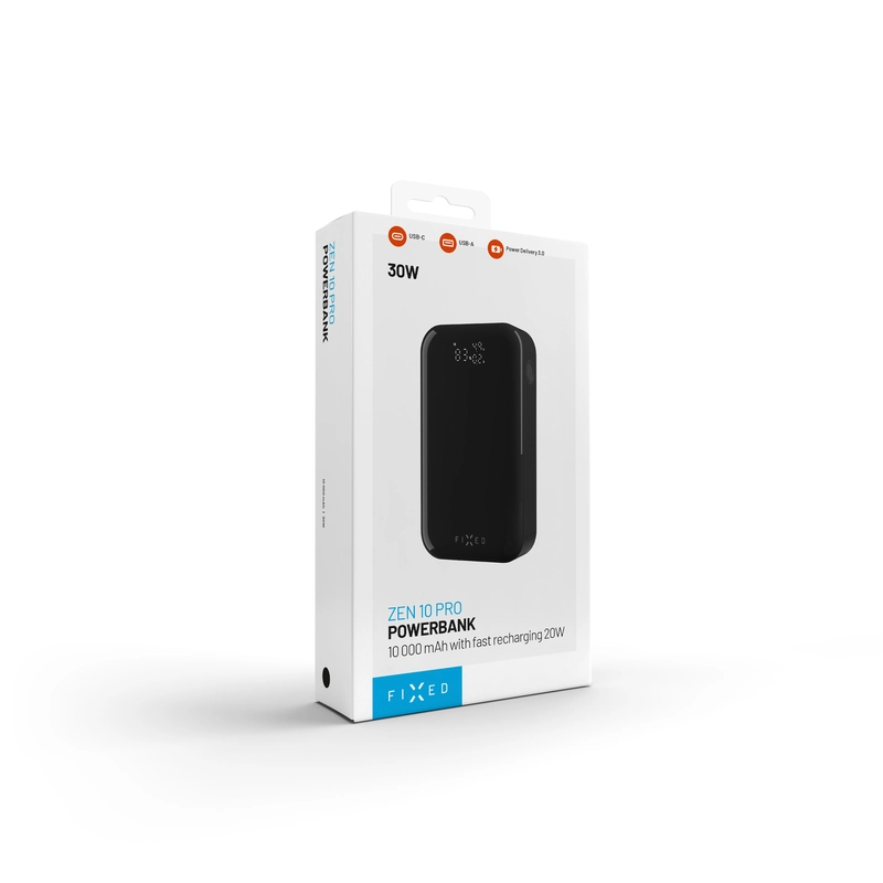 FIXED Zen 10 PRO USB-C PD 30W Power Bank 10.000mAh Svart - 8017800