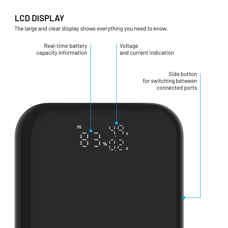 FIXED Zen 10 PRO USB-C PD 30W Power Bank 10.000mAh Svart - 8017800