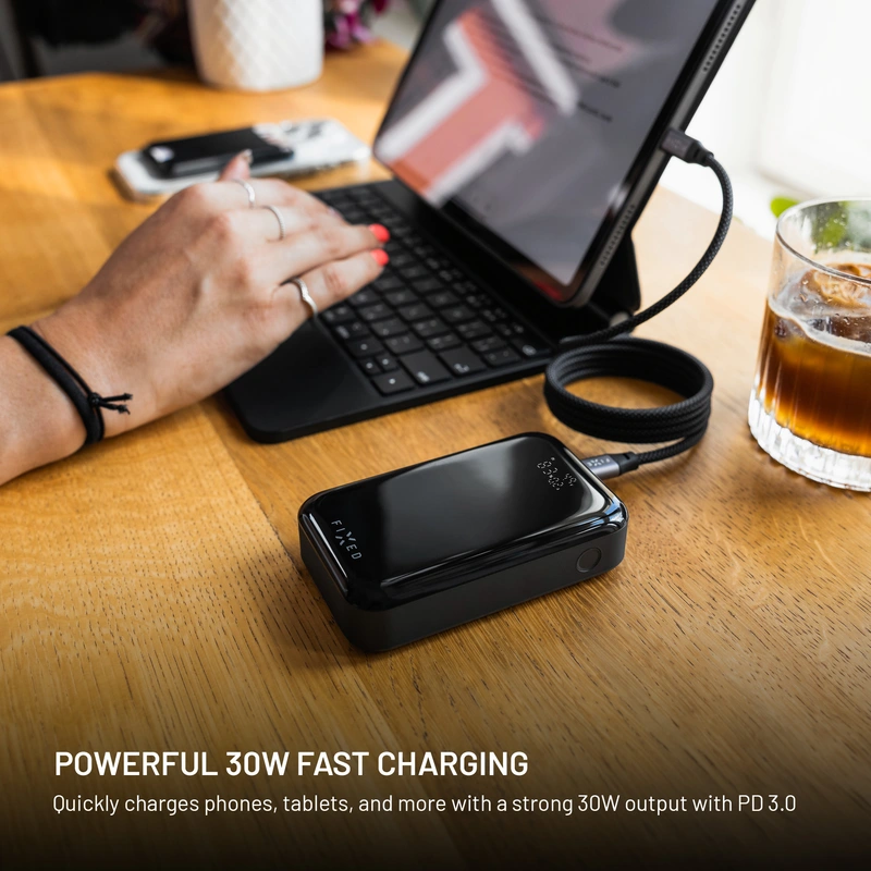 FIXED Zen 10 PRO USB-C PD 30W Power Bank 10.000mAh Svart - 8017800