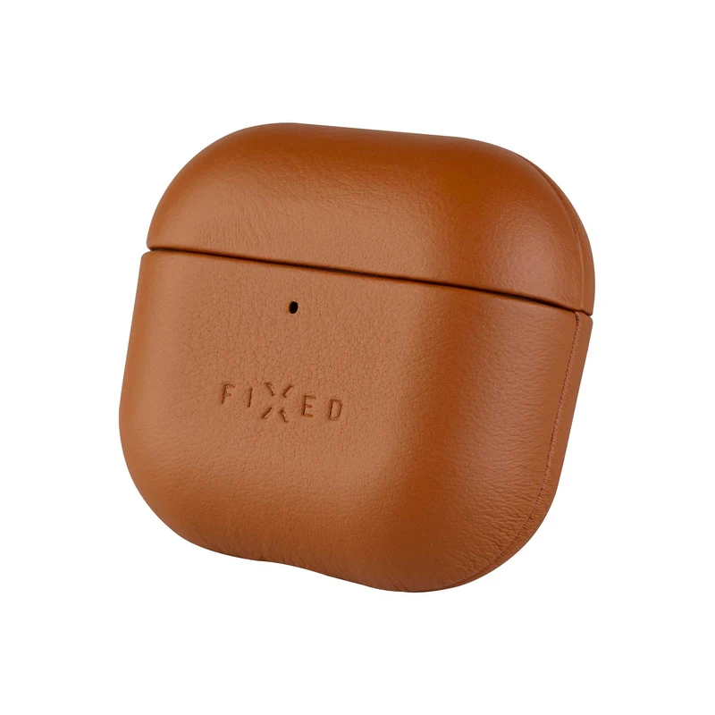 FIXED Äkta läderfodral för Airpods 4/4 ANC Brun - 8017976