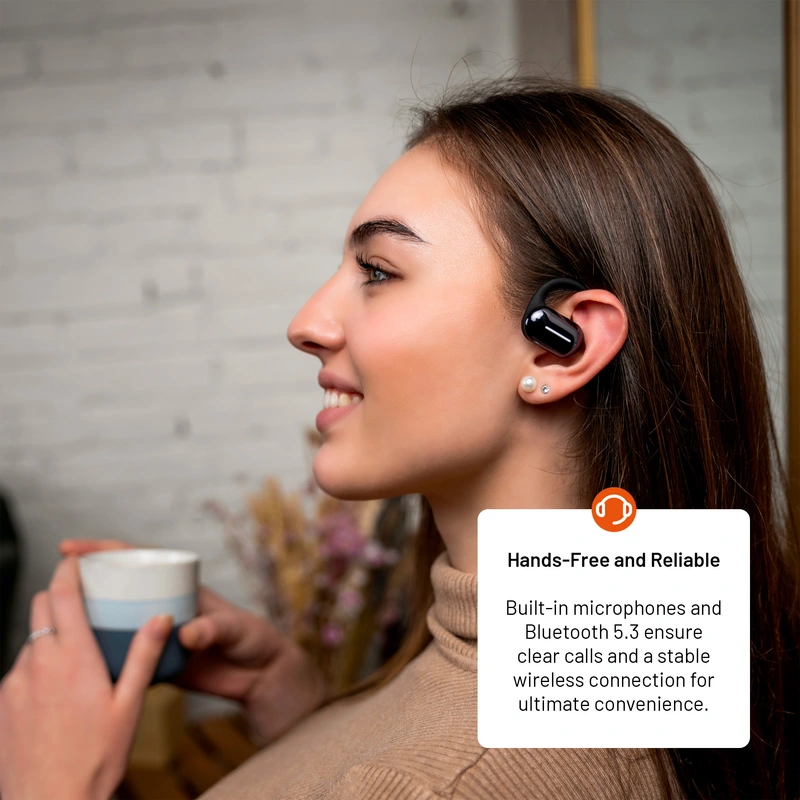 FIXED Nods trådlöst headset IPX5 BT5.3 Svart - 8017977