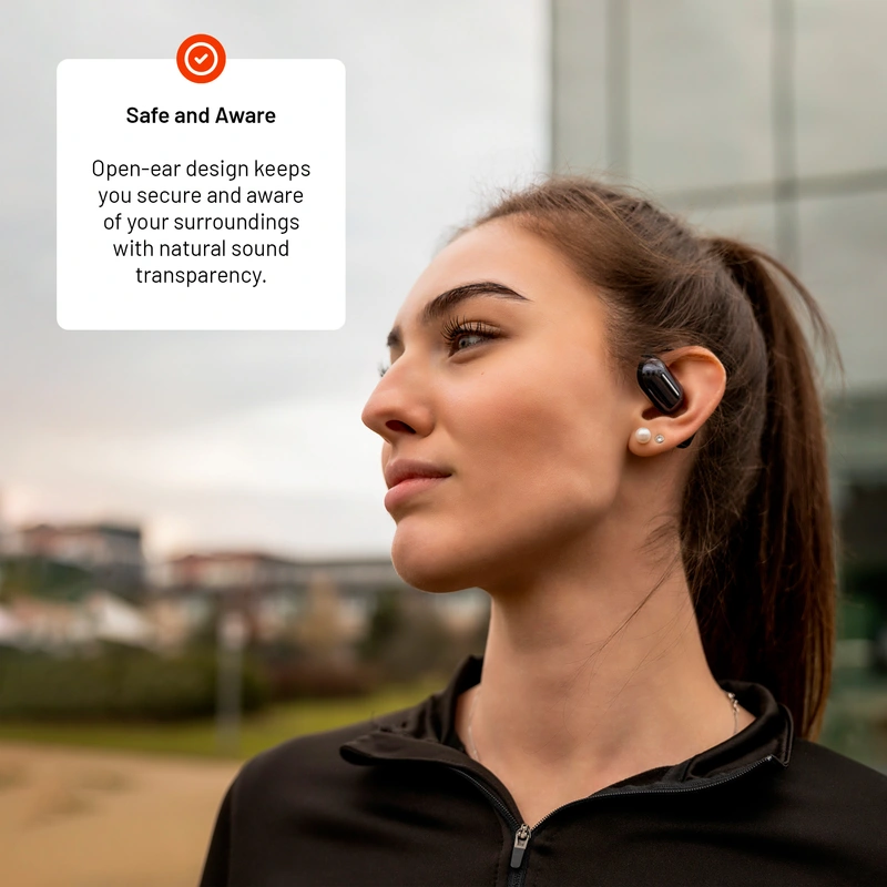 FIXED Nods trådlöst headset IPX5 BT5.3 Svart - 8017977