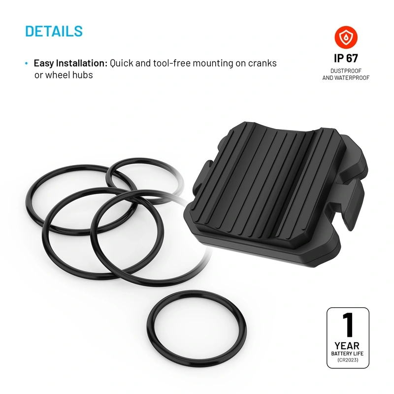 FIXED Spin Kadens-/hastighetssensor svart - 8018043