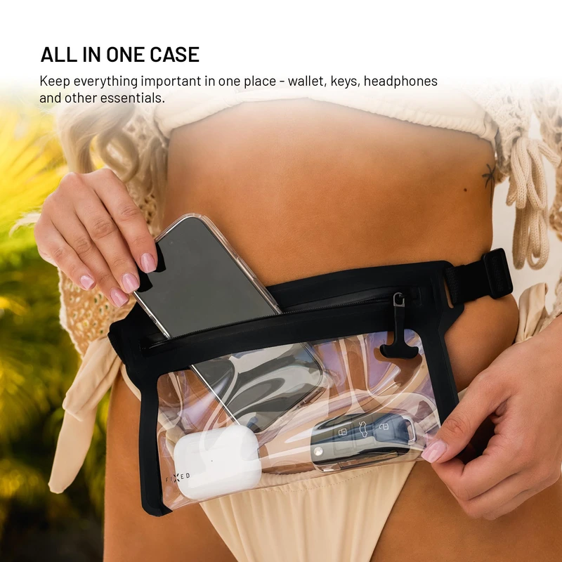 FIXED DRY BELT Vattentät midjeväska för smartphones Svart - 8018137