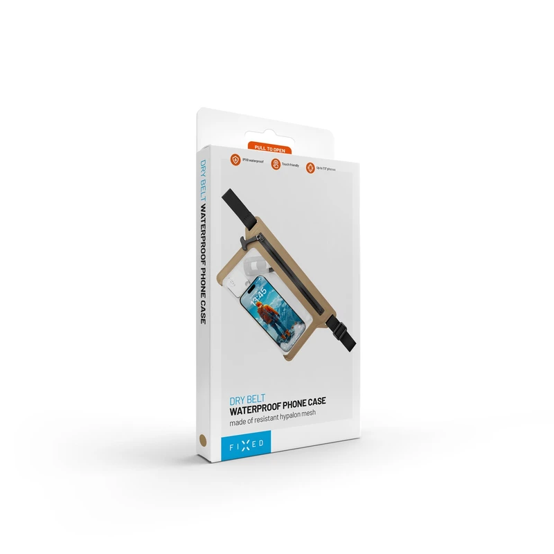 FIXED DRY BELT Vattentät midjeväska för smartphones Khaki - 8018138