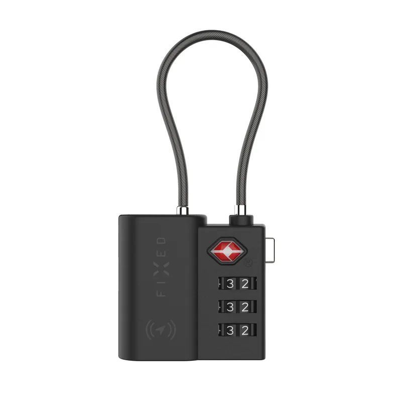 FIXED Tag Lock lås med lokaliseringsfunktion för Apple Find My Svart - 8018144