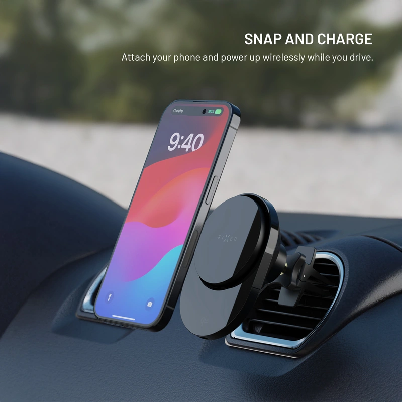 FIXED MagAir QI2.0 Airvent bilmontering svart - 8018154