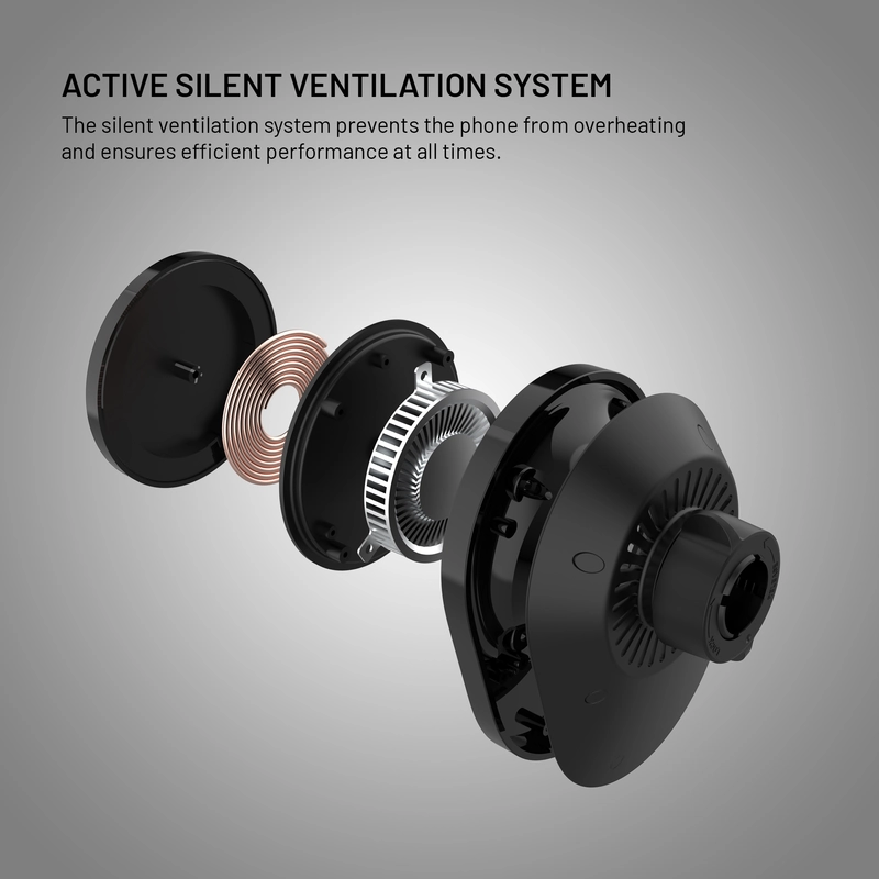 FIXED MagAir QI2.0 Airvent bilmontering svart - 8018154