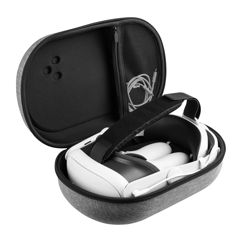 FIXED VR PROTECT Skyddsfodral till Meta Quest 3/3S Ljusgrå - 8018210