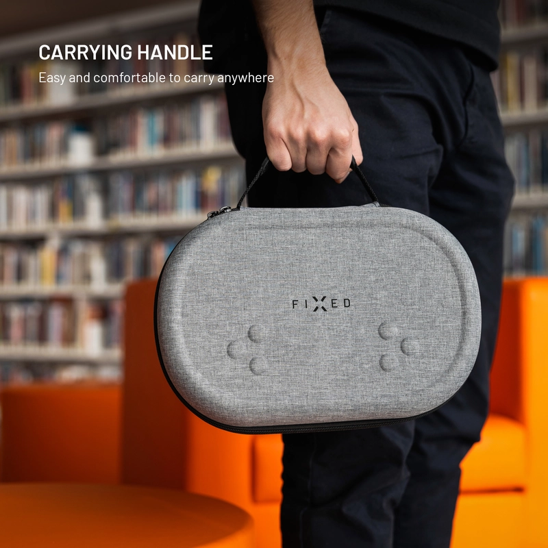 FIXED VR PROTECT Skyddsfodral till Meta Quest 3/3S Ljusgrå - 8018210