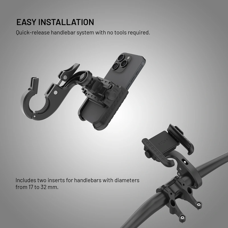 FIXED Bikee Plus Vista Cykel Telefonfäste med Smart Lock Svart - 8018226