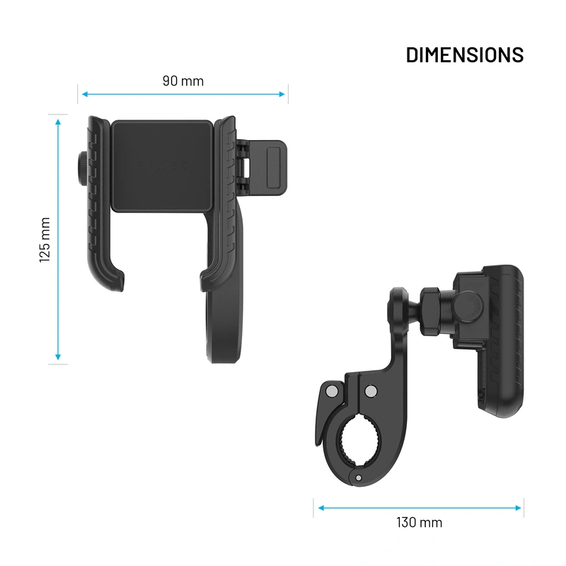 FIXED Bikee Plus Vista Cykel Telefonfäste med Smart Lock Svart - 8018226