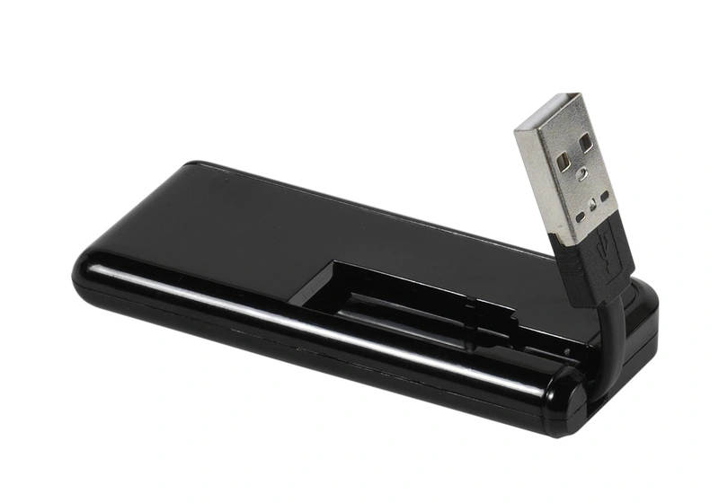 Vivanco 4x Port kompakt passiv USB-A 2.0 HUB Svart - 2836660