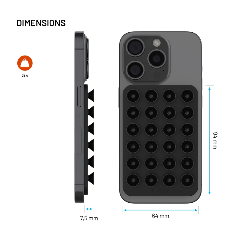 FIXED MAGMATE MagSafe-hållare med sugkoppar Svart - 8018333