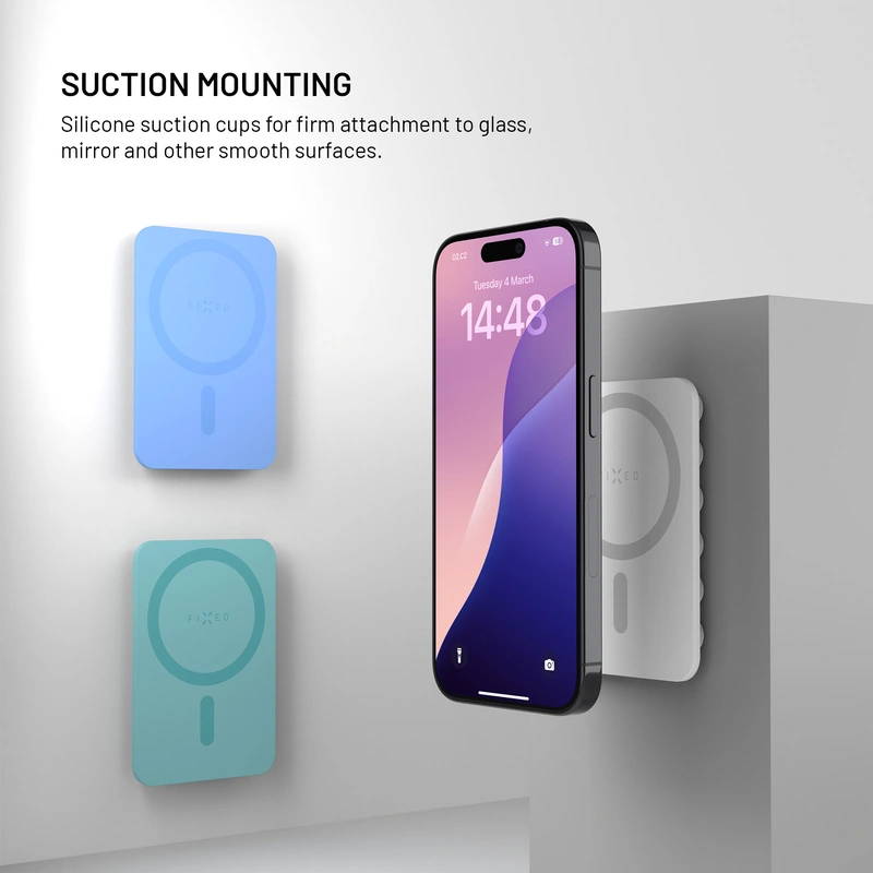 FIXED MAGMATE MagSafe-hållare med sugkoppar Vit - 8018334