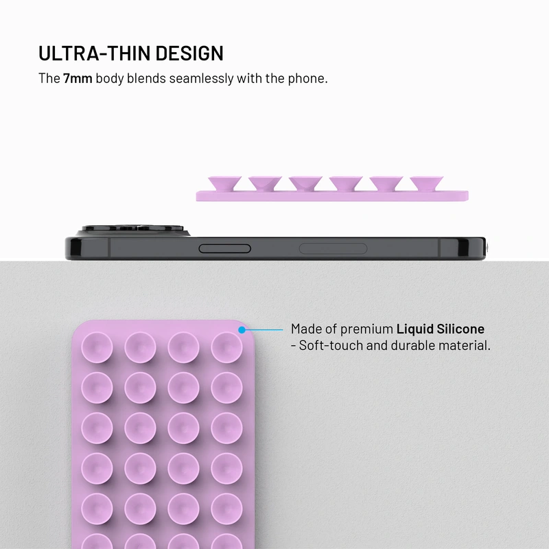 FIXED MAGMATE MagSafe-hållare med sugkoppar Rosa - 8018335