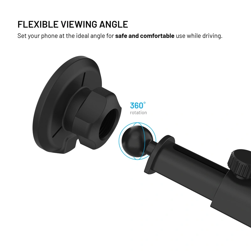 FIXED MagRound2 XL 15W Telefonhållare för vindruta/dashboard - 8018353