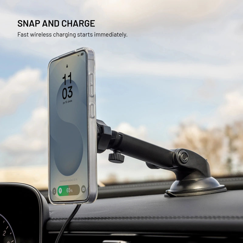 FIXED MagRound2 XL 15W Telefonhållare för vindruta/dashboard - 8018353