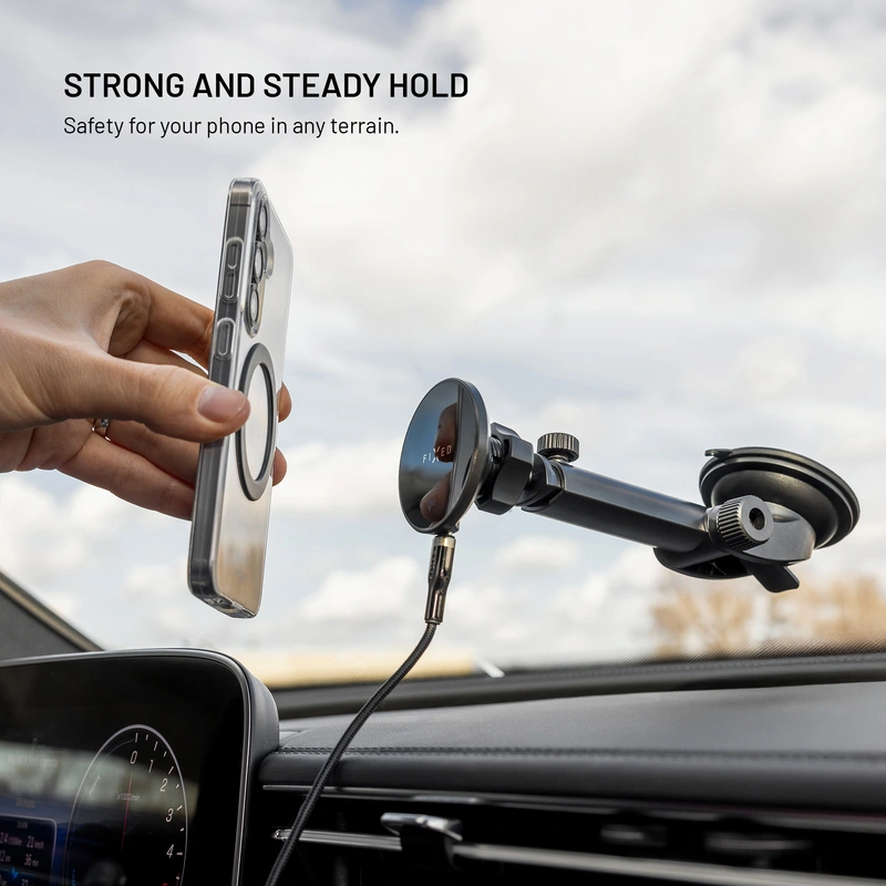 FIXED MagRound2 XL 15W Telefonhållare för vindruta/dashboard - 8018353