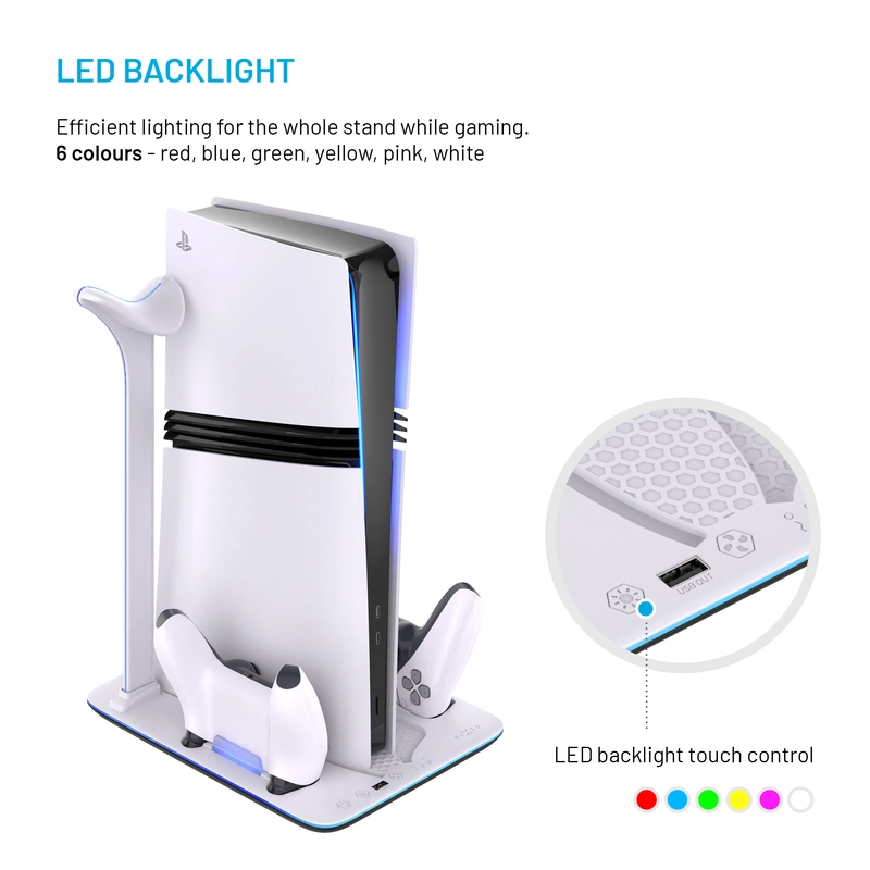 FIXED Multifunktionell Dockingstation till PS5 Pro/Slim - 8018354