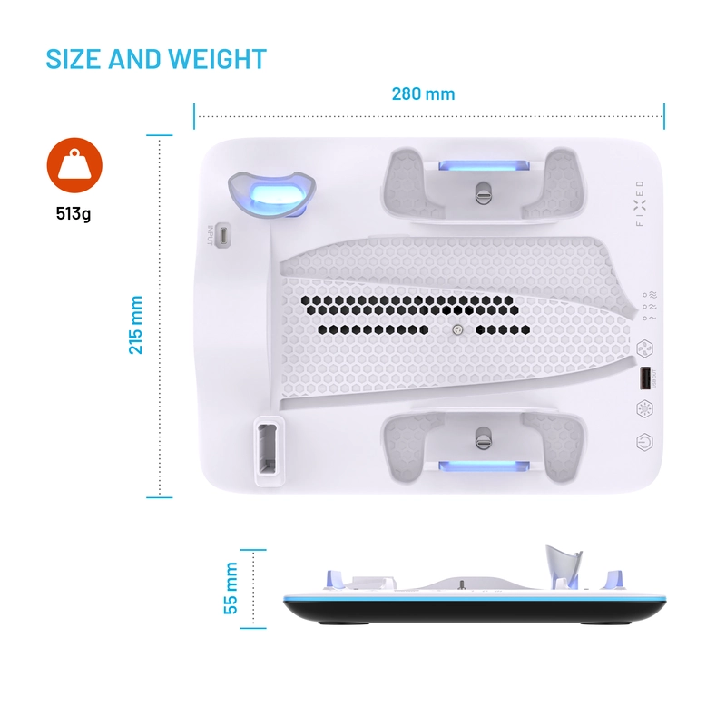 FIXED Multifunktionell Dockingstation till PS5 Pro/Slim - 8018354