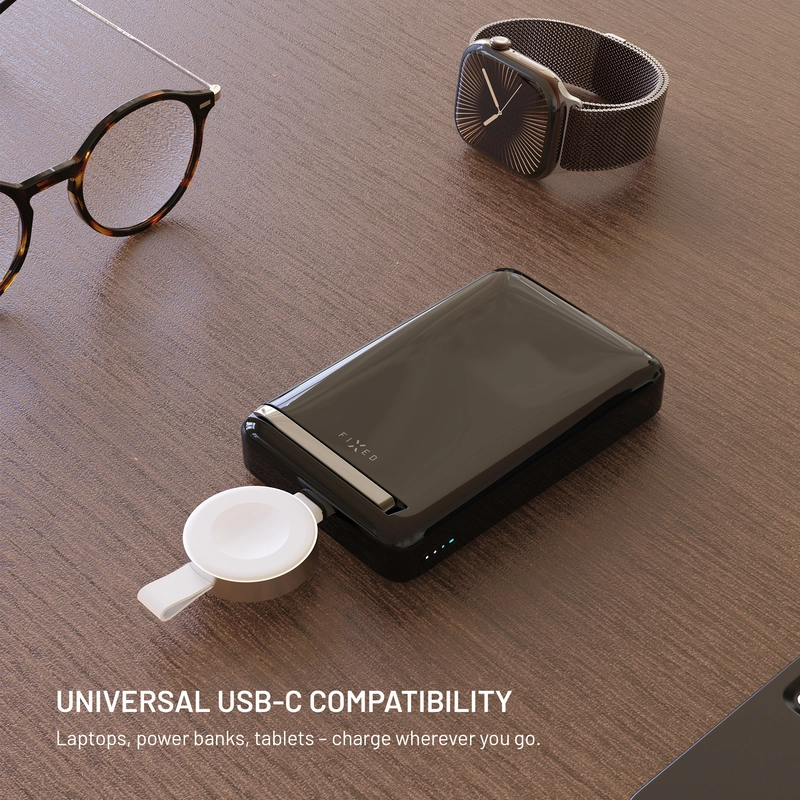 FIXED Trådlös USB-C laddare för Apple Watch Vit - 8018355