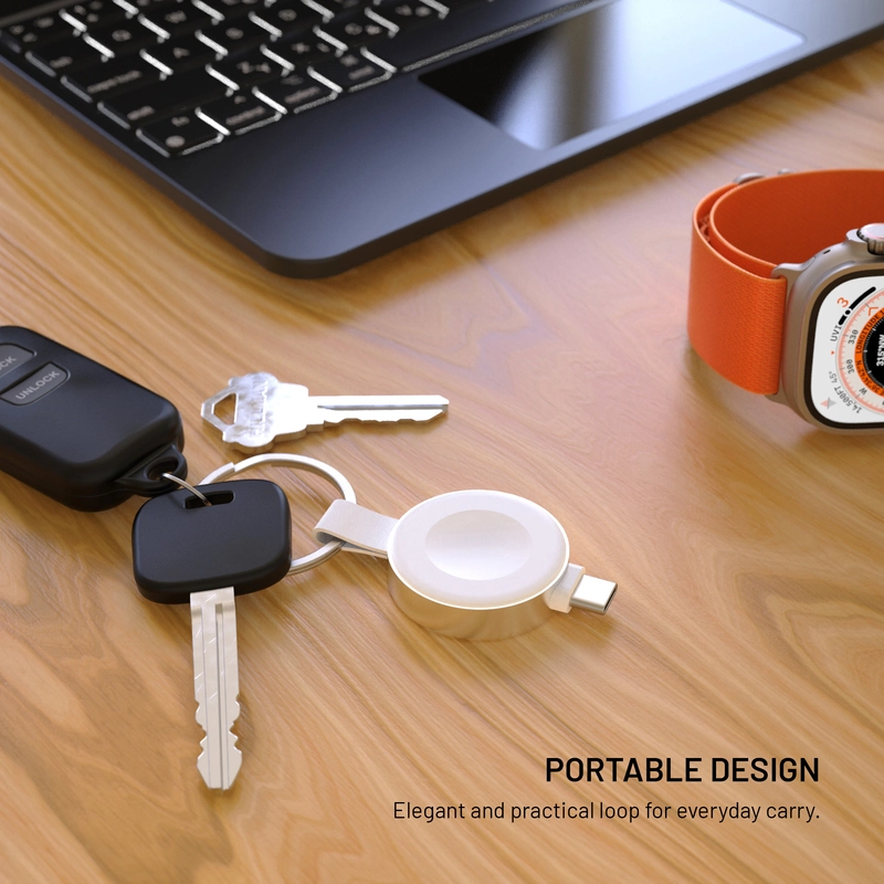 FIXED Trådlös USB-C laddare för Apple Watch Vit - 8018355