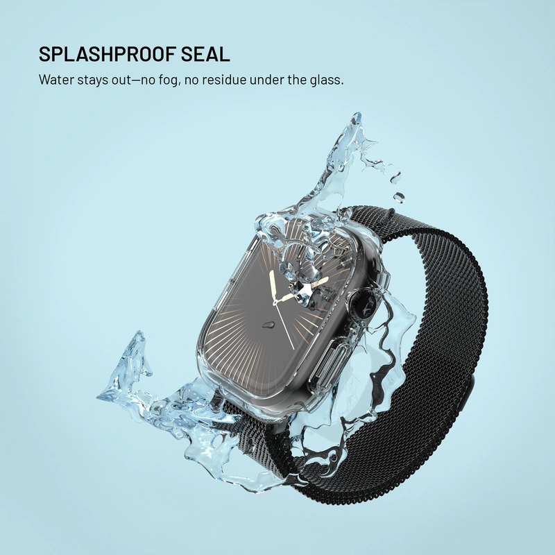 FIXED PURE Skyddsfodral och glas för Apple Watch 10 46 mm - 8018364