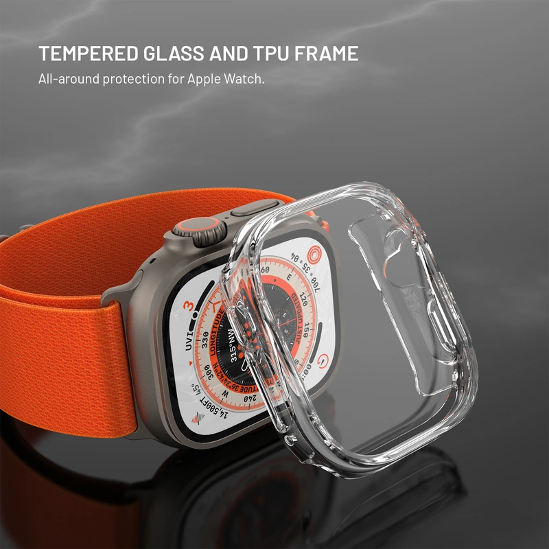 FIXED PURE Skyddsfodral och glas för Apple Watch 49 mm - 8018366