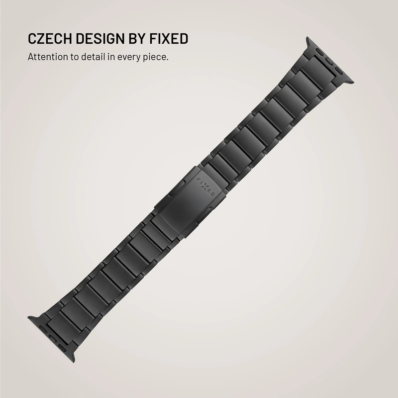 FIXED Titanarmband för Apple Watch 42/44/45/46/49mm Svart - 8018384