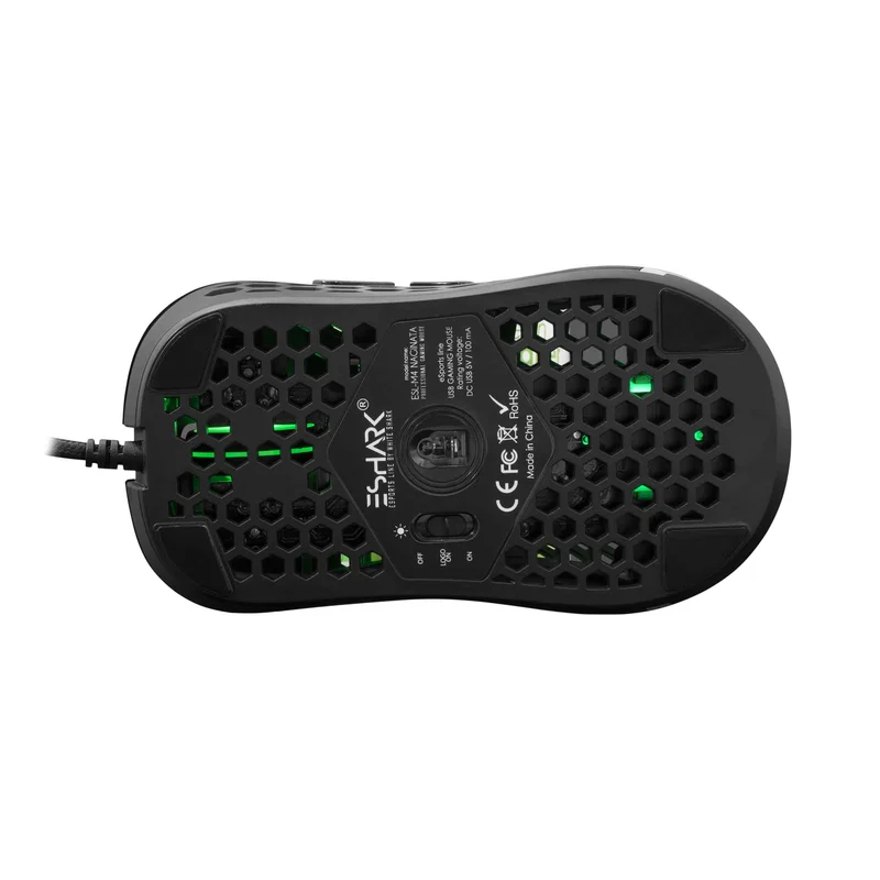 White Shark Premium NAGINATA Spelmöss 6D 16.000dpi Svart - 2053978