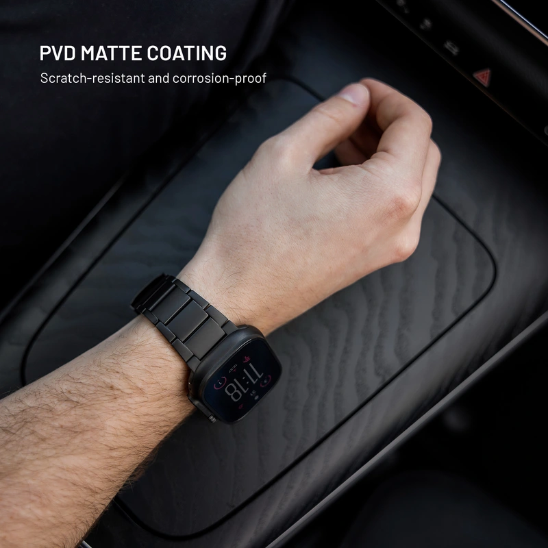 FIXED Titanarmband för Apple Watch 42/44/45/46/49mm Svart - 8018384